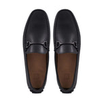 Bruno Magli "M" Collection Parker Leather Bit Moccasin Black