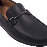 Bruno Magli "M" Collection Parker Leather Bit Moccasin Black
