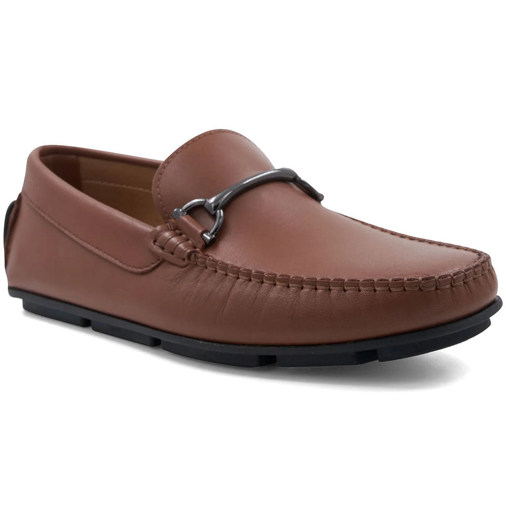 Bruno Magli Parker Leather Bit Moccasin Brown