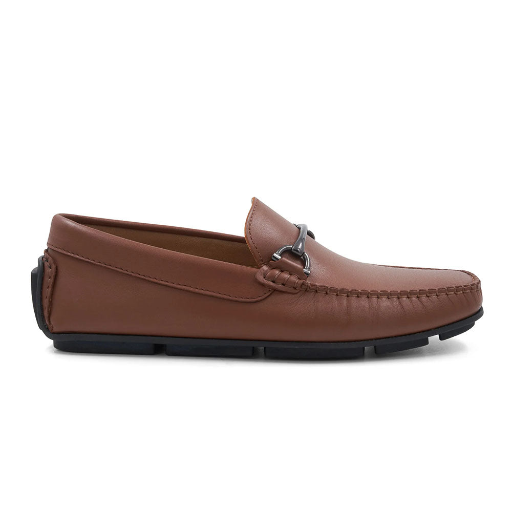 Bruno Magli "M" Collection Parker Leather Bit Moccasin Brown