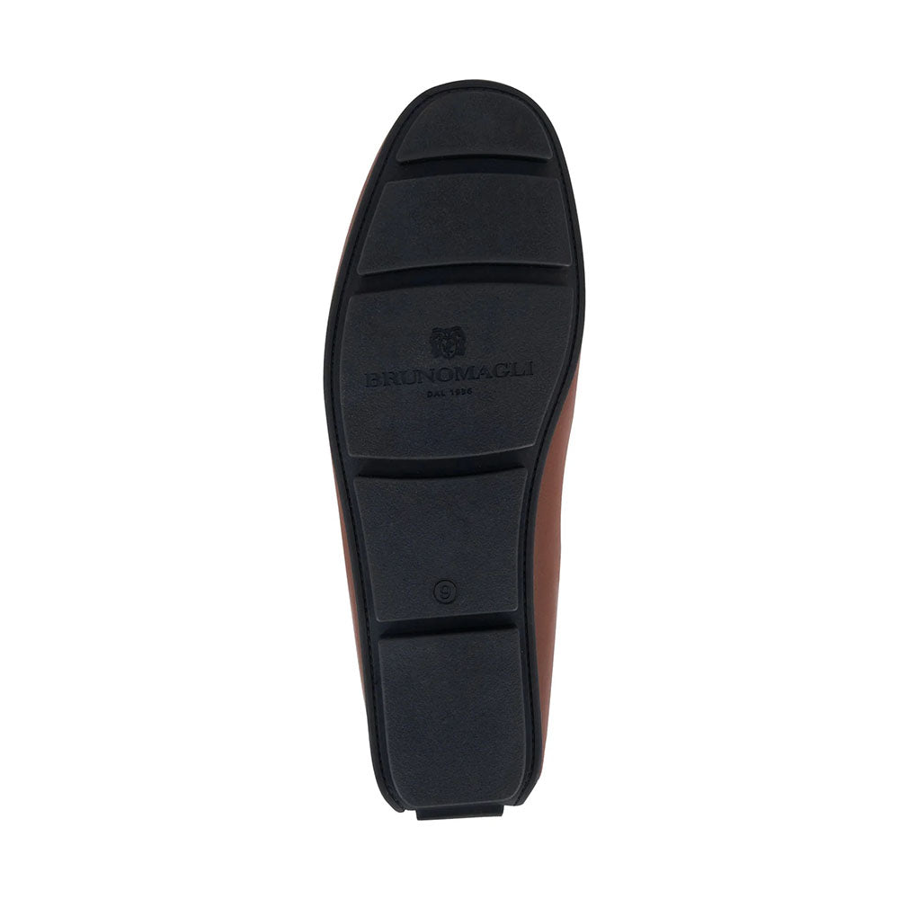 Bruno Magli "M" Collection Parker Leather Bit Moccasin Brown