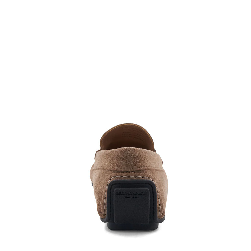 Bruno Magli "M" Collection Parker Suede Bit Moccasin Taupe