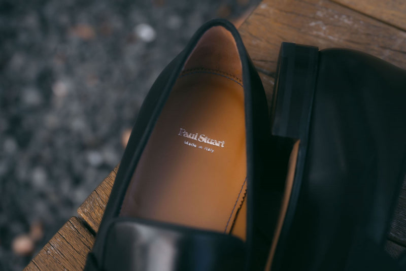 Paul Stuart Heron Formal Slip On Black