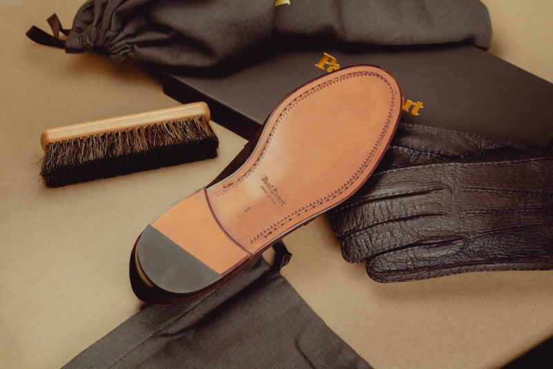 Paul Stuart Lee Suede Penny Loafer Brown