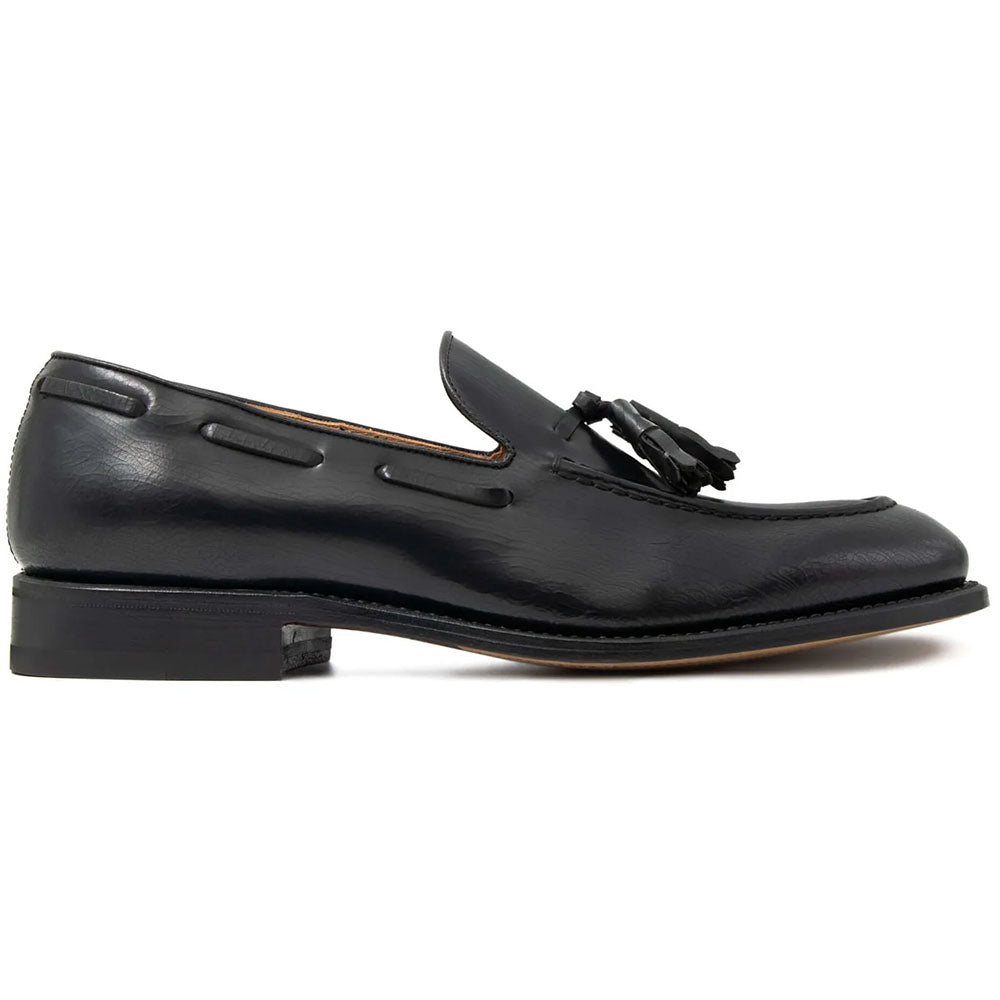 Il Gergo Paulo Leather Tassel Loafer Black