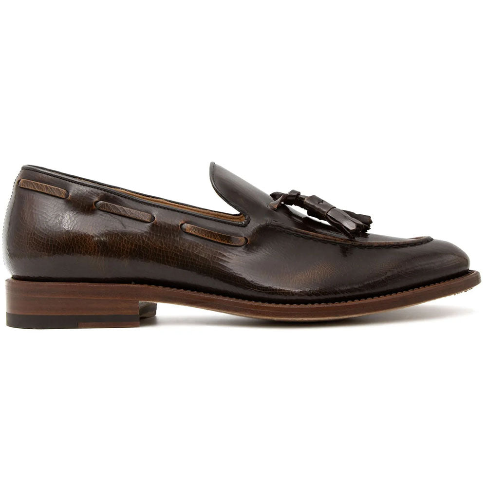Il Gergo Paulo Leather Tassel Loafer Chestnut | MensDesignerShoe.com