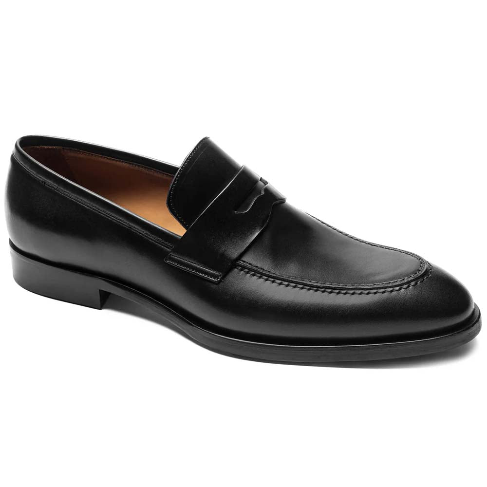 Bruno Magli Payton Burnished Penny Loafer Black