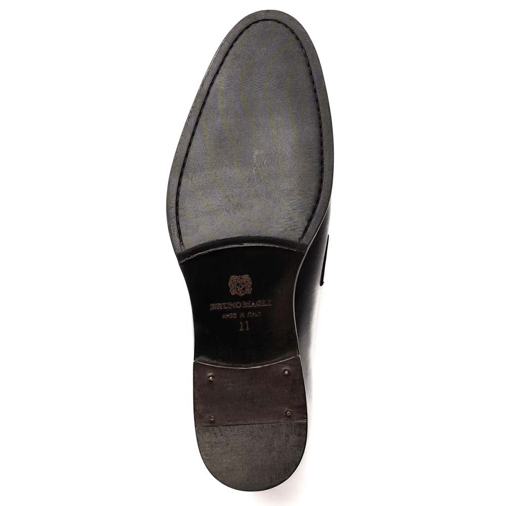 Bruno Magli Payton Burnished Penny Loafer Black