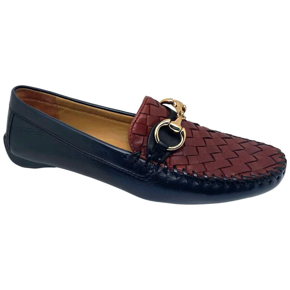 Robert Zur Women's Perlata True Glove Driving Shoes Black & Luggage