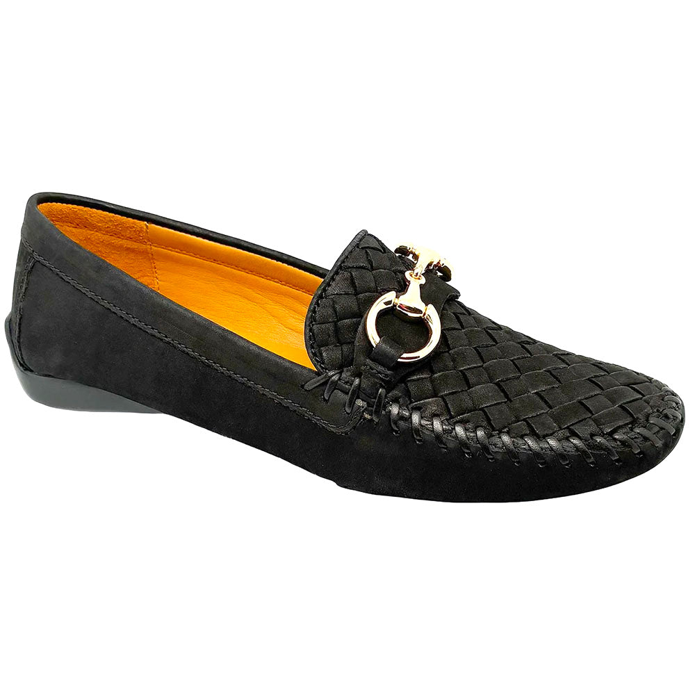 Robert Zur Women's Perlata Suede Driving Shoes Black