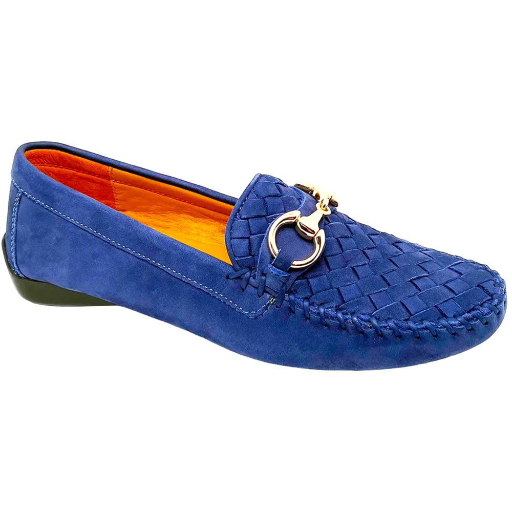 Robert Zur Women's Perlata Suede Driving Shoes Royal