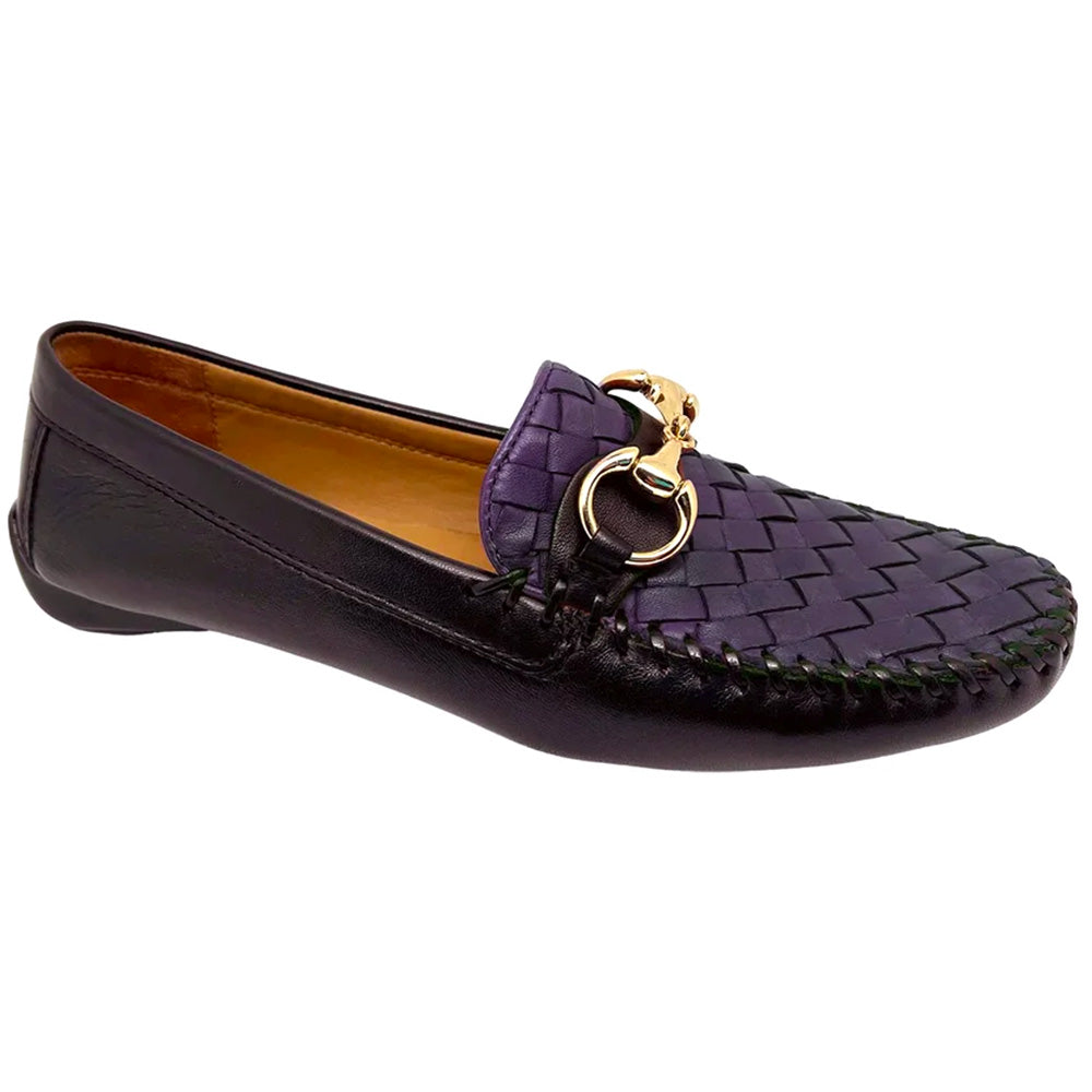 Robert Zur Women's Perlata True Glove Driving Shoes Brown & Eggplant