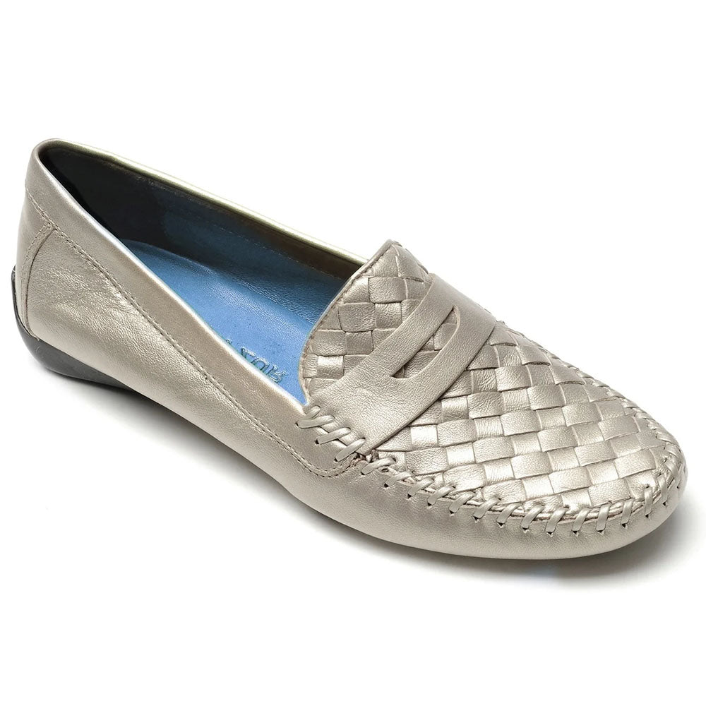 Robert Zur Women's Petra True Glove Driving Shoes Silver