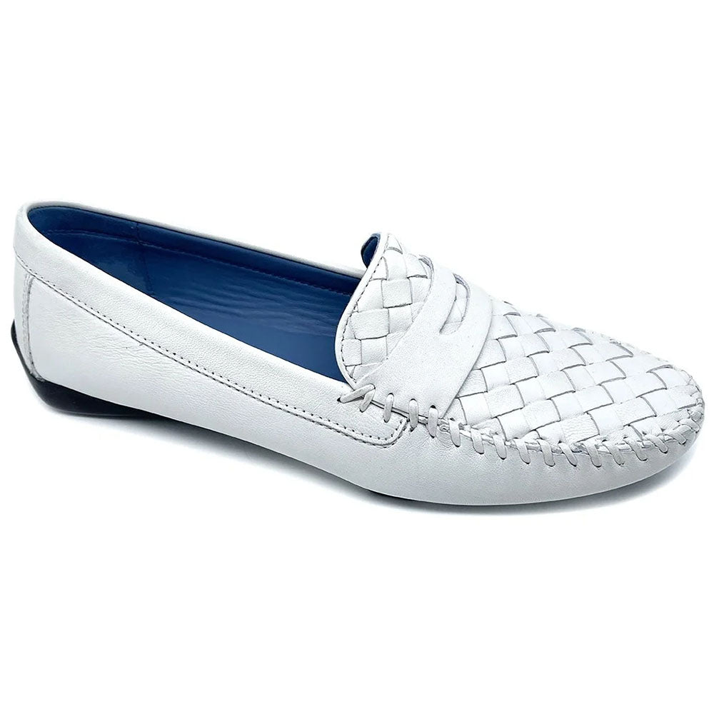 Robert Zur Women's Petra True Glove Driving Shoes White