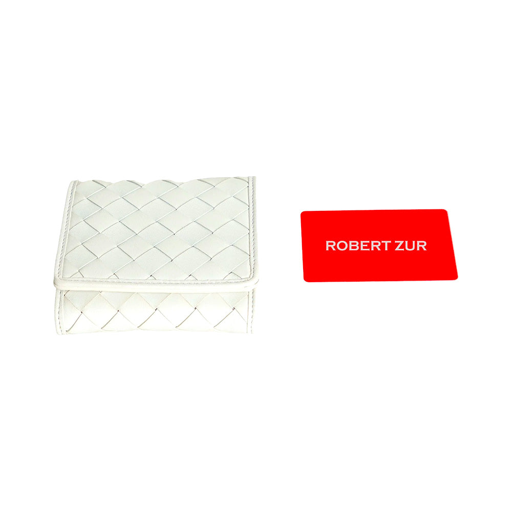 Robert Zur Women's Pierce True Glove Woven Wallet White