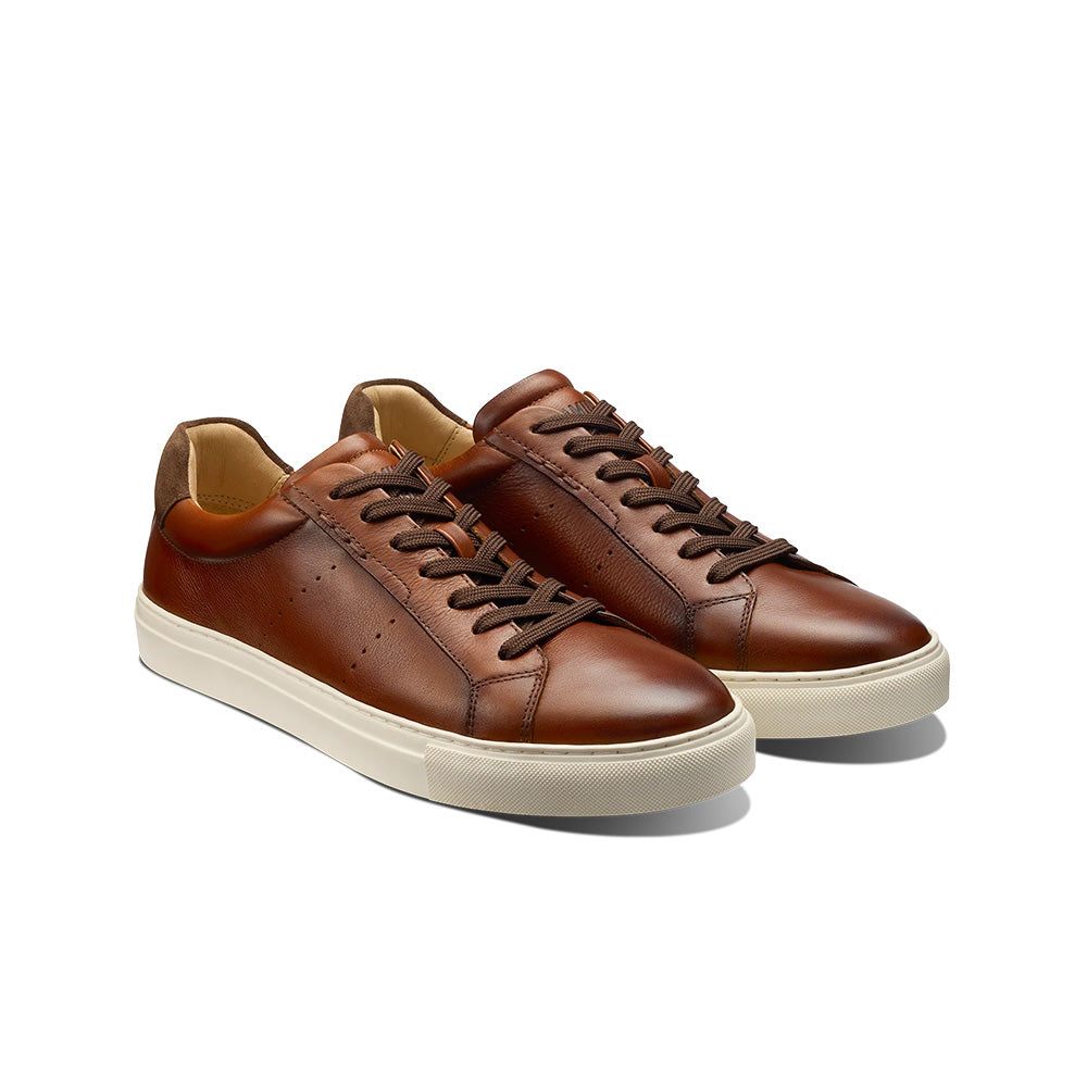 Samuel Hubbard Presidio Leather Lace-Up Sneaker Antique Brown