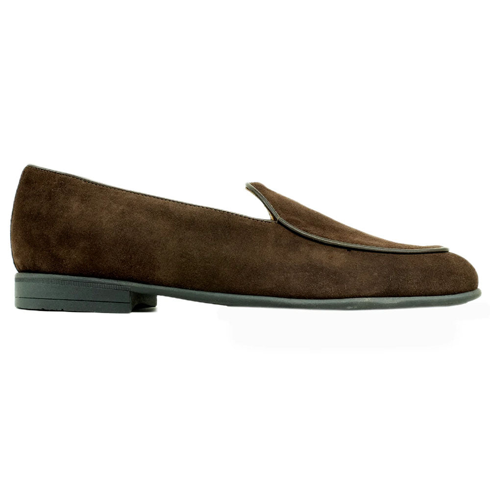 Alan Payne Primo Suede Loafer Dark Brown