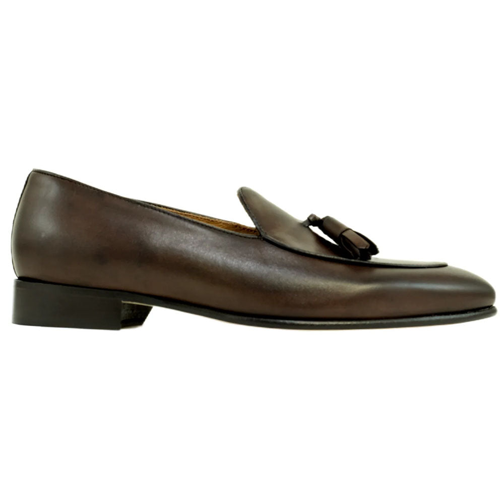 Alan Payne Porto Leather Tassel Loafer Brown
