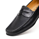 Calzoleria Toscana Q479 Parma Calfskin Penny Loafers Black