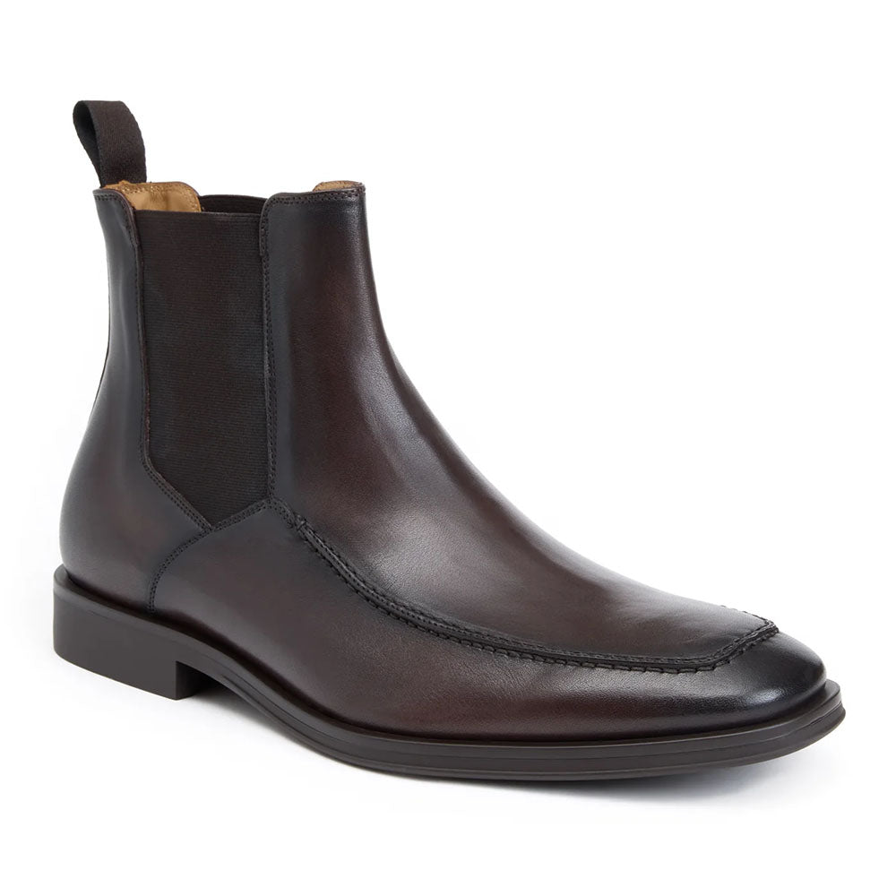 Bruno Magli Raging Leather Chelsea Boot Dark Brown