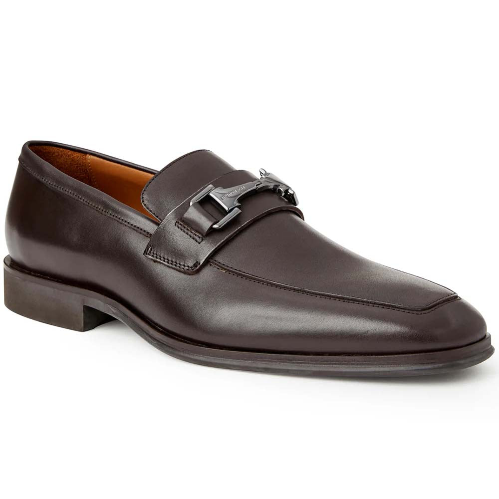 Bruno Magli Raging Leather Bit Loafer Dark Brown