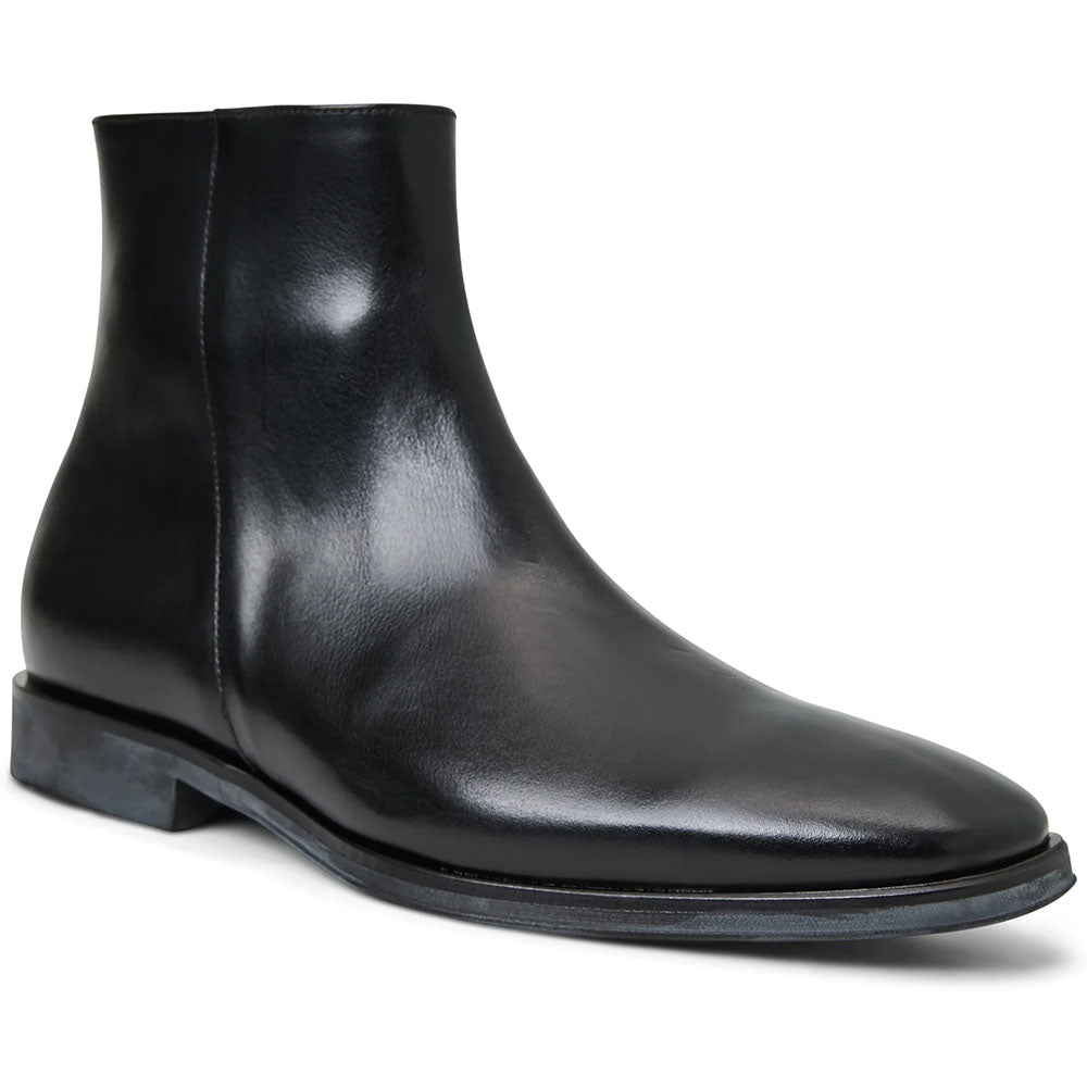 Bruno Magli Raging Leather Side Zip Boot Black