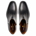 Bruno Magli Raging Leather Side Zip Boots Black