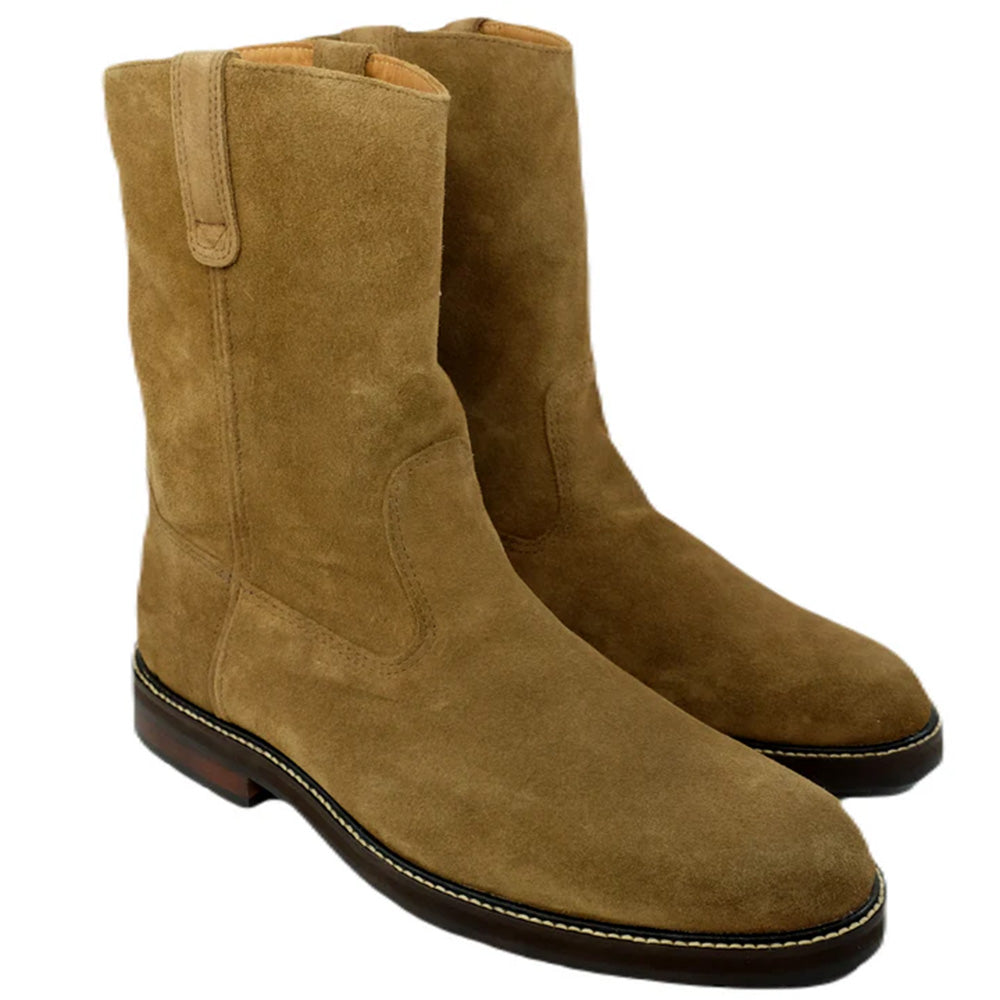 Alan Payne Ranch Suede Boots Truffle