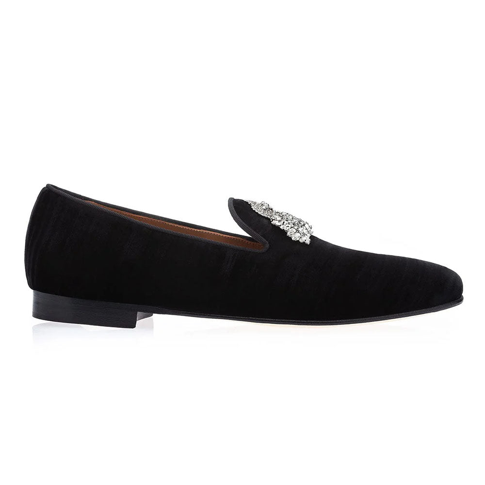 Superglamourous Raoulux Wrinkle Slippers Black