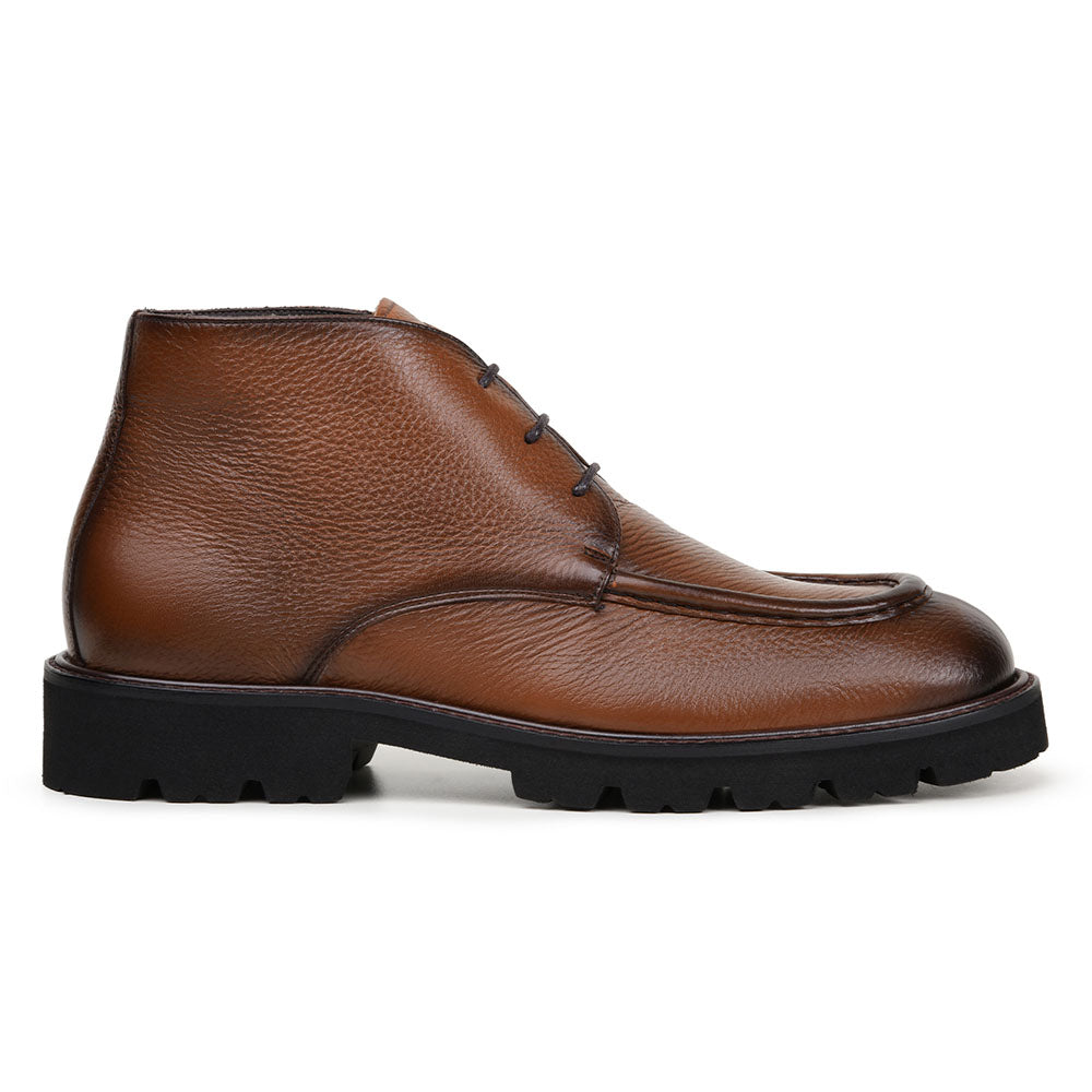 Belvedere Studio Rinaldo Genuine Italian Deerskin Chukka Boot Antique Tan