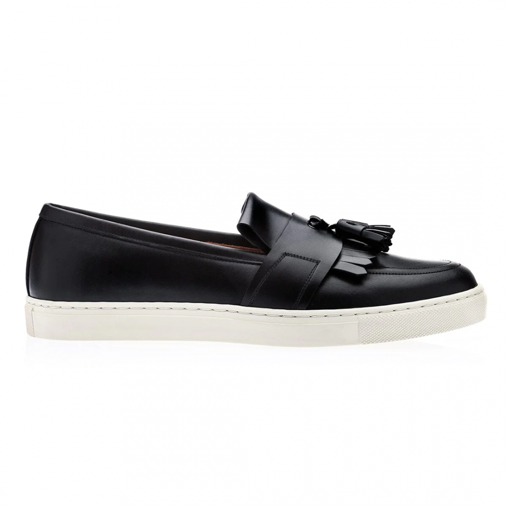 Superglamourous Romeo Nappa Skate Sneakers Black