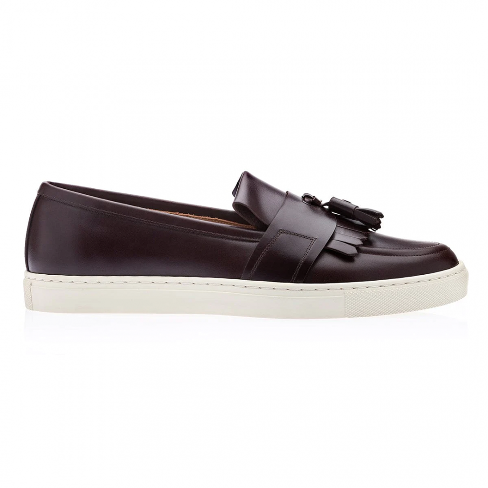 Superglamourous Romeo Nappa Skate Sneakers Cocoa