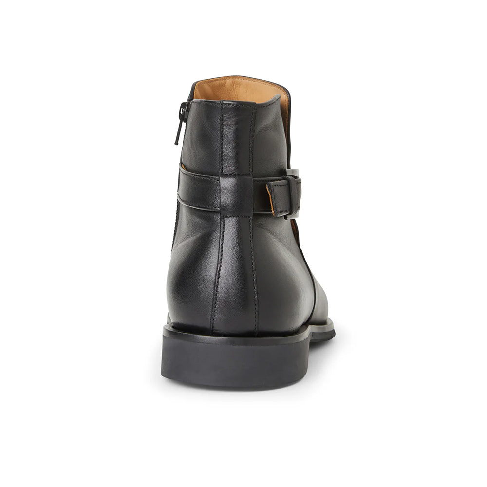 Bruno Magli Rubino Leather Side Zip Boots Black
