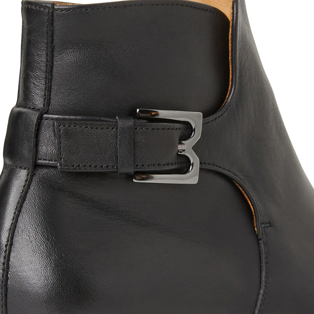 Bruno Magli Rubino Leather Side Zip Boots Black