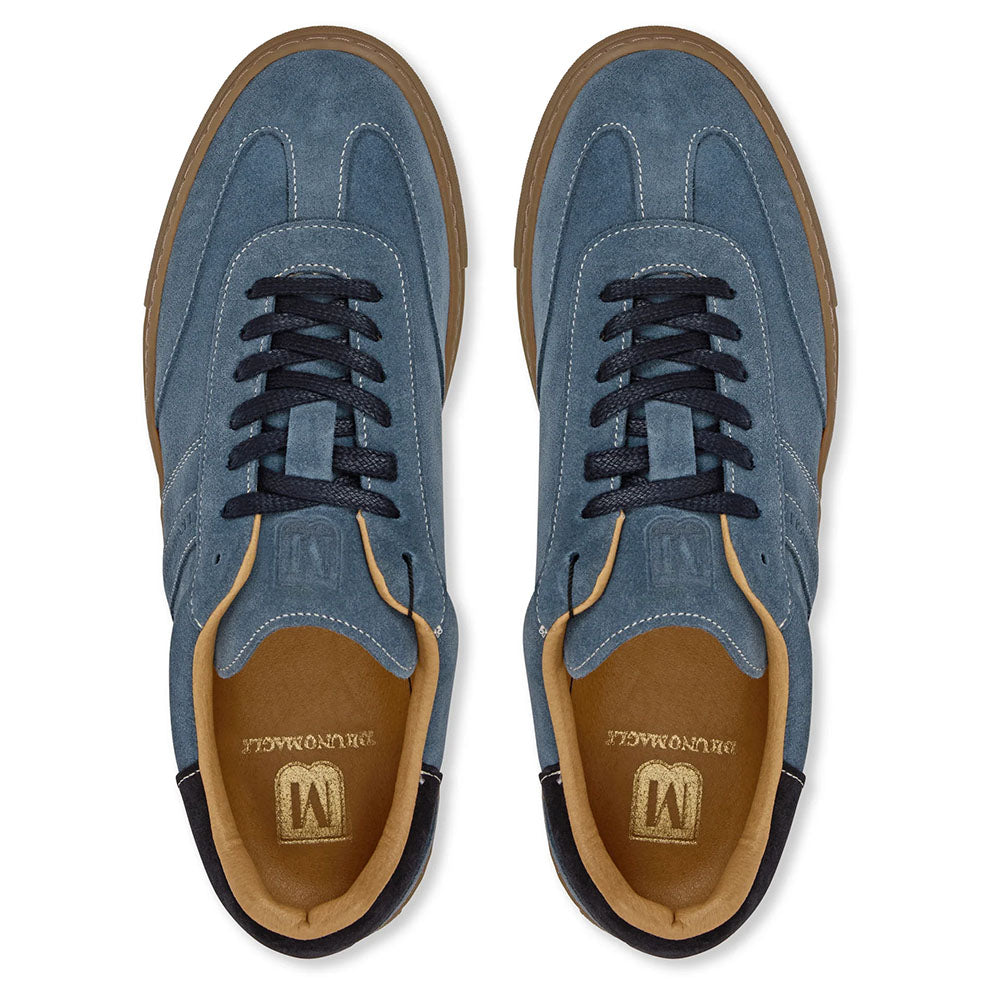 Bruno Magli Ryan Calfskin & Suede Sneakers Light Blue