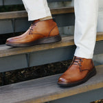 Samuel Hubbard Rafael Hybrid Leather Chukka Boot Burnished Tan