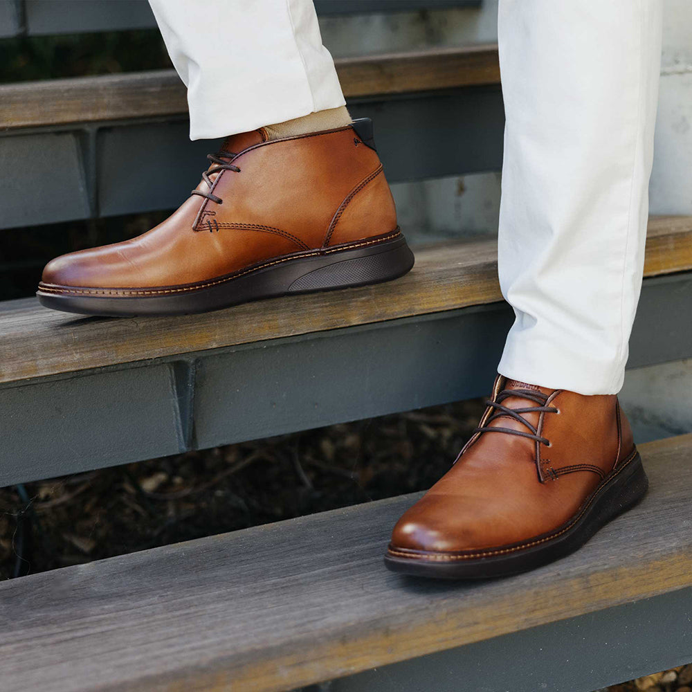 Samuel Hubbard Rafael Hybrid Leather Chukka Boot Burnished Tan