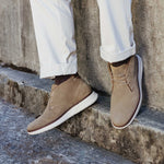 Samuel Hubbard Rafael Hybrid Suede Chukka Boot Taupe