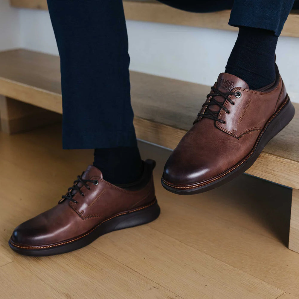 Samuel Hubbard Rafael Hybrid Leather Sneakers Chestnut