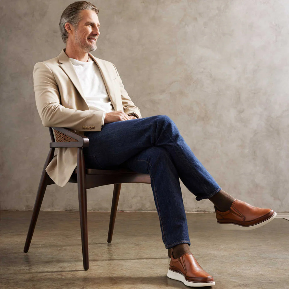 Samuel Hubbard Rafael Hyrbrid Leather Slip-On Tan