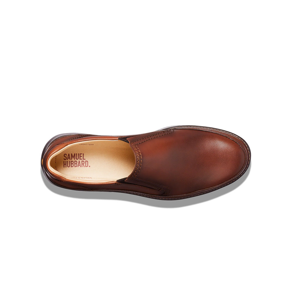 Samuel Hubbard Rafael Hyrbrid Leather Slip-On Cognac