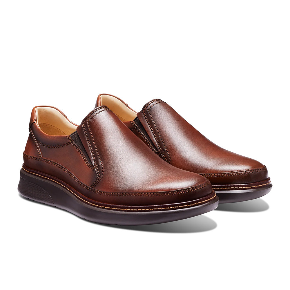 Samuel Hubbard Rafael Hyrbrid Leather Slip-On Cognac