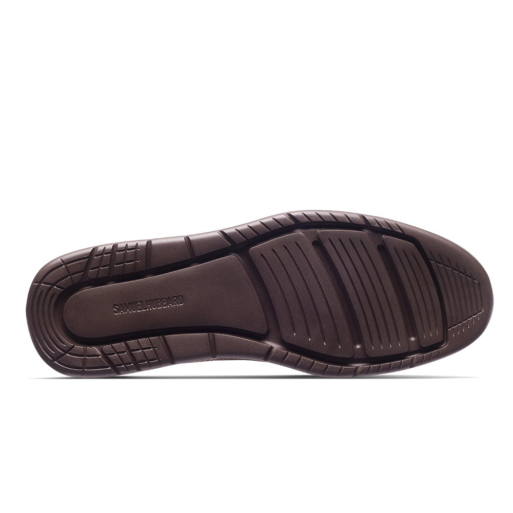 Samuel Hubbard Rafael Hyrbrid Leather Slip-On Cognac
