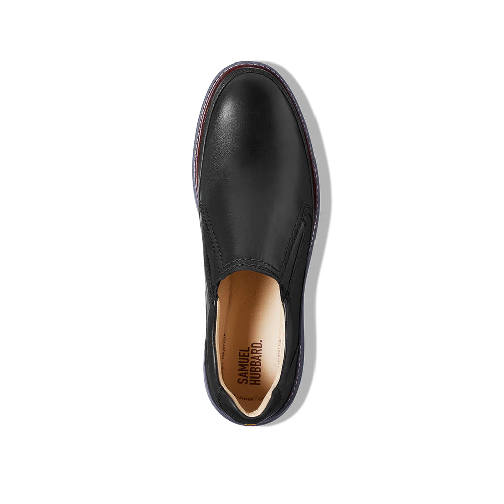 Samuel Hubbard Rafael Hyrbrid Leather Slip-On Black