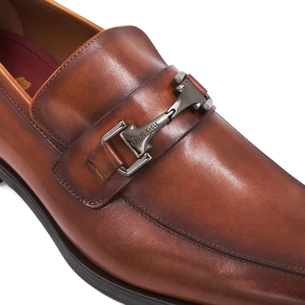 Bruno Magli Raging Leather Bit Loafer Cognac