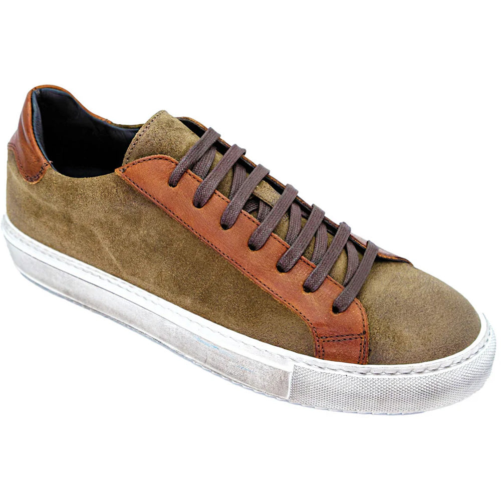 Giovacchini by Belvedere Ricardo Suede Sneaker Antique Cognac