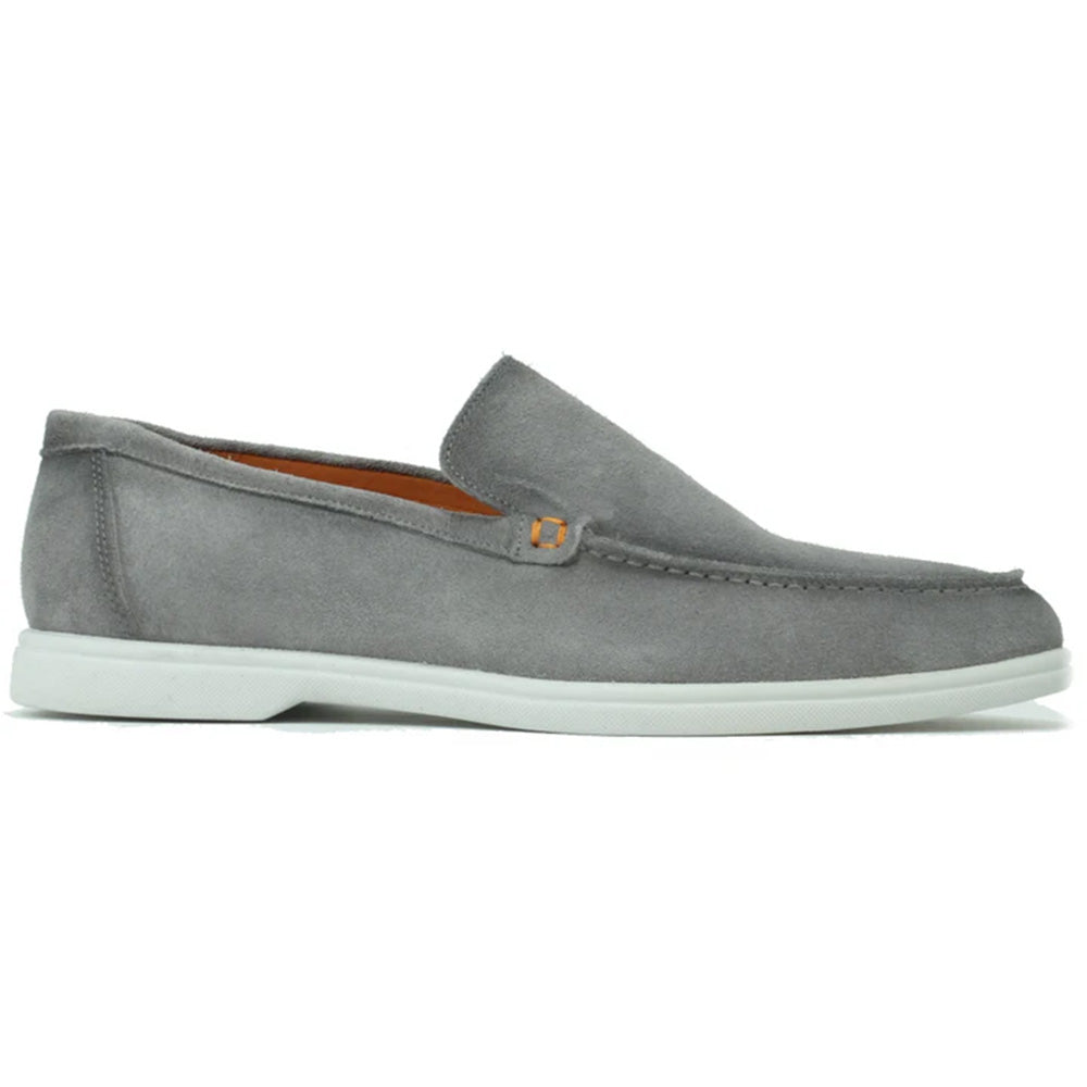Alan Payne Rio Suede Shoes Pewter | MensDesignerShoe.com