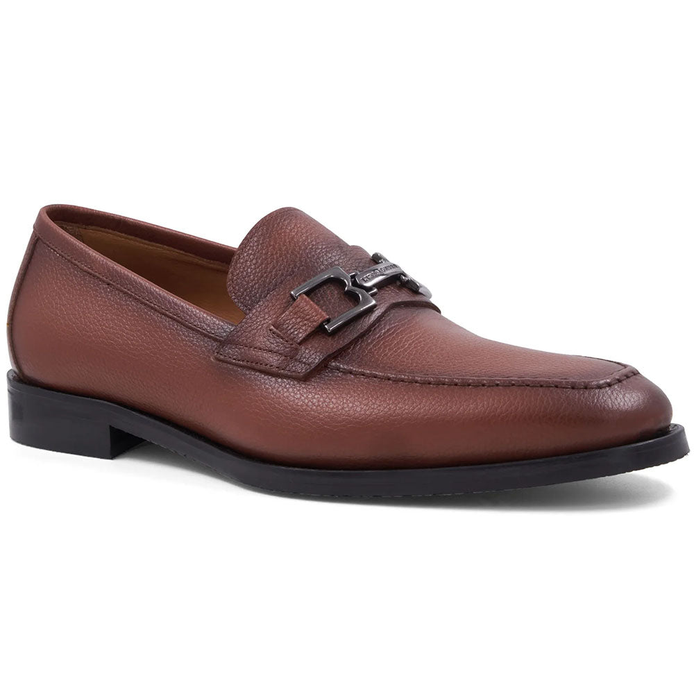 Bruno Magli Roberto Tumbled Leather Bit Loafer Cognac