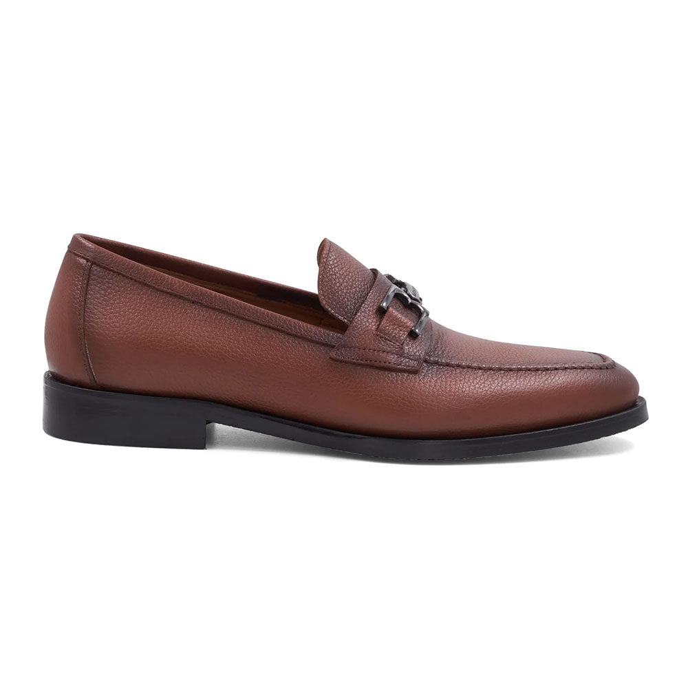 Bruno Magli Roberto Tumbled Leather Bit Loafer Cognac