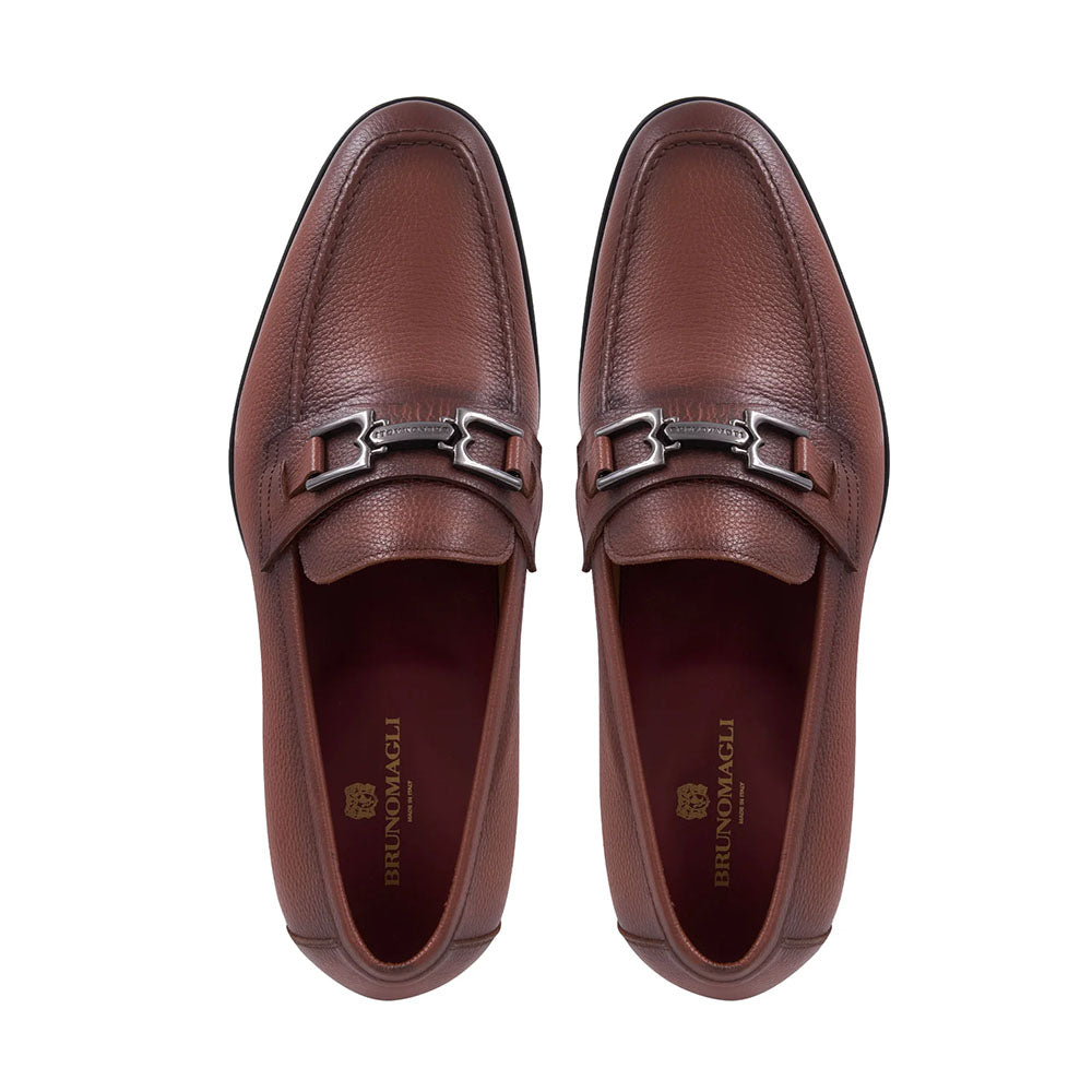 Bruno Magli Roberto Tumbled Leather Bit Loafer Cognac